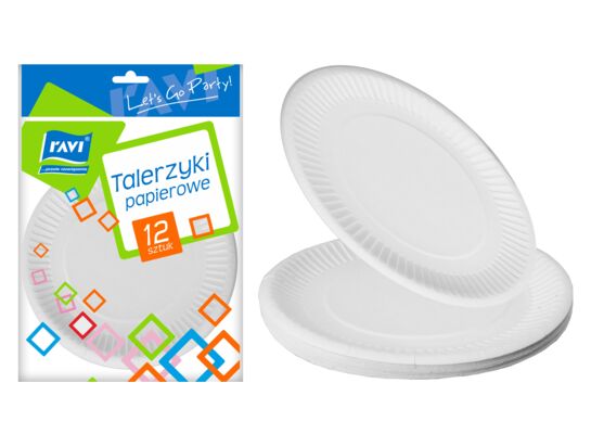 Talerzyki papierowe 12 szt. 18 cm