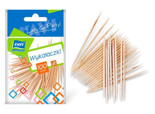 Wykałaczki bambusowe 100 sztuk