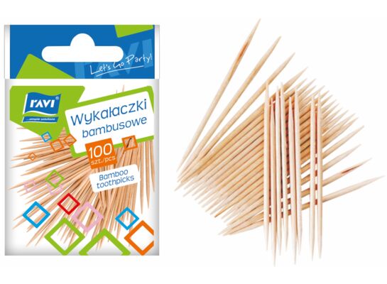 Wykałaczki bambusowe 100 sztuk