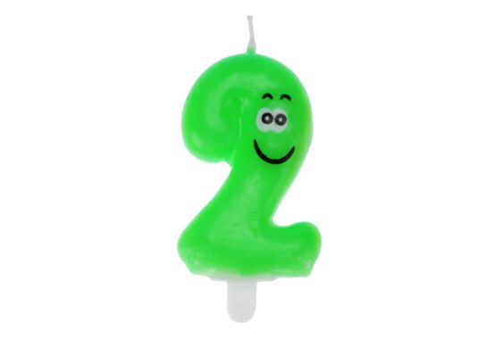 Świeczka urodzinowa Wesoła Cyferka 2 Ravi