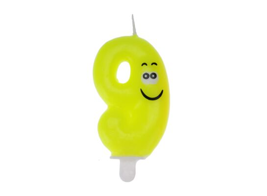 Świeczka urodzinowa Wesoła Cyferka 9 Ravi