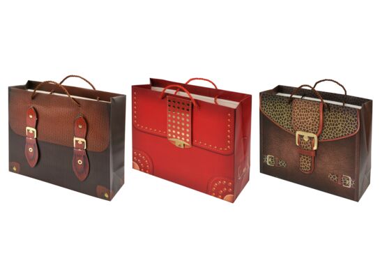 Torebka prezentowa z ozdobą 3D 320 x 270 x 110 mm Ravi