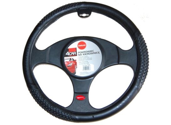Pokrowiec kierownicy masaż czarny 4Car