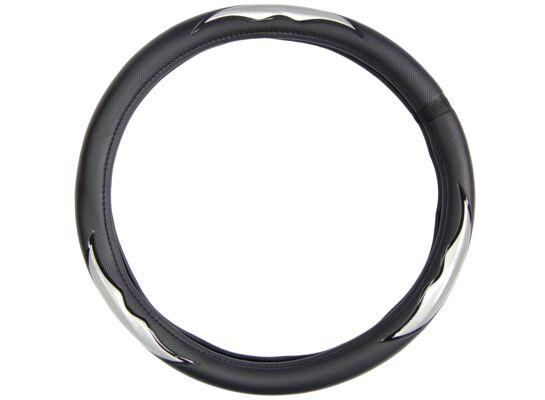 Pokrowiec kierownicy DeLuxe chrom 4Car