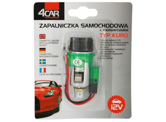 Zapalniczka podświetlana EURO 4Car