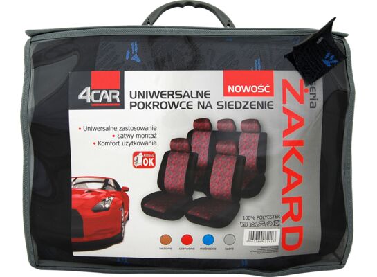 Pokrowce na siedzenia ŻAKARD niebieskie 4Car