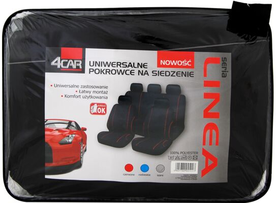 Pokrowce na siedzenia LINEA szare 4Car