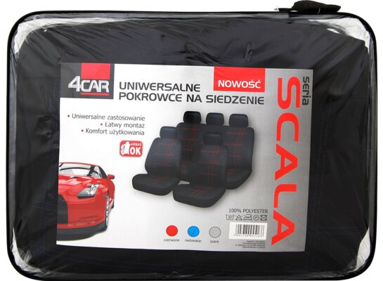 Pokrowce na siedzenia SCALA niebieskie 4Car