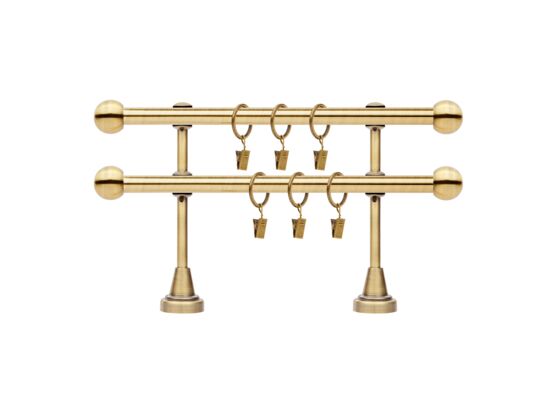 Karnisz antyk III Ø16 mm Kulka 240 cm podwójny