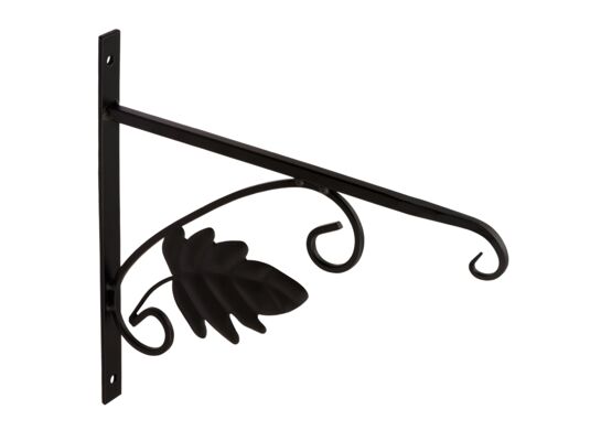 Uchwyt kwietnika liść UK2 czarny VELANO