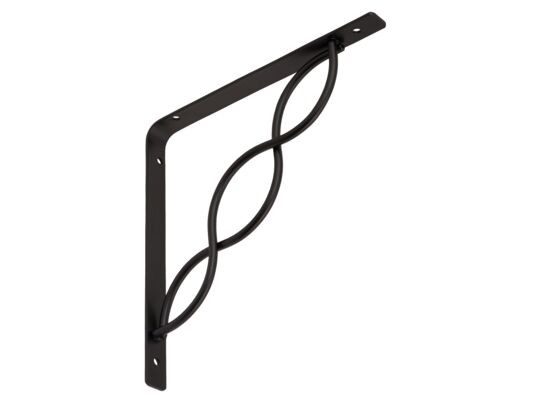 Wspornik z prętem przeplatanym WPRP 200 czarny VELANO