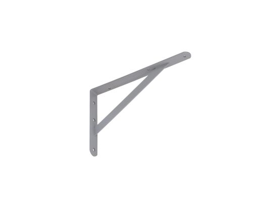 Wspornik stalowy wzmocniony płaskownikiem WSWP 300 malowany szary VELANO
