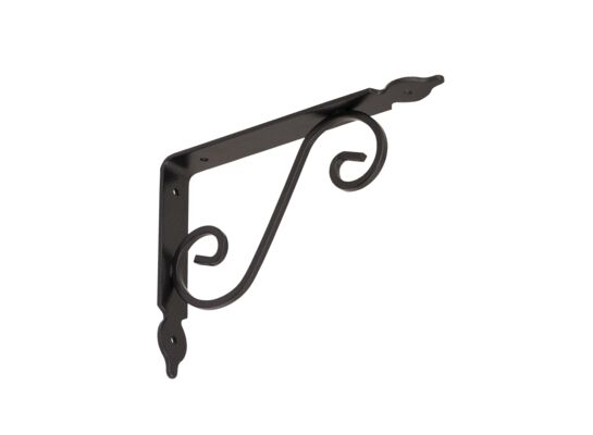 Wspornik ornamentowy kuty WOZ 190 gradowany czarny VELANO