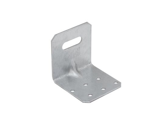 Kątownik montażowy z regulacją i przetłoczeniem KMRP 1 blacha Z275 DMX