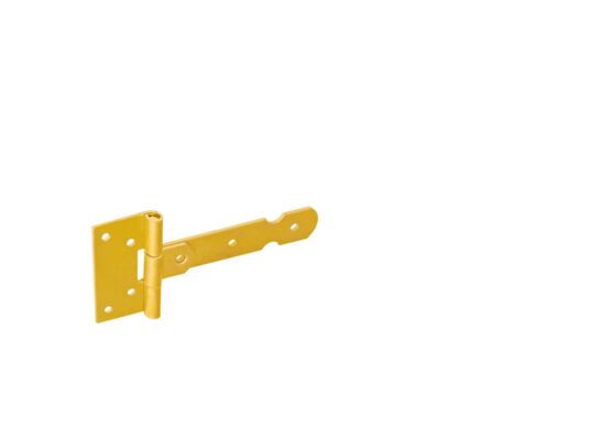 Zawias bramkowy lekki przetłoczony ZBL 100 cynk galwanizowany złoty DMX