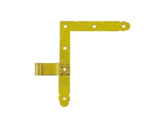 Zawias narożnikowy prosty komplet ZN 250/13 cynk galwanizowany złoty DMX