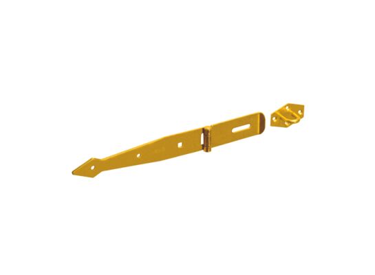 Zawias z zamknięciem bramkowy pasowy ZZB 200 cynk galwanizowany złoty DMX