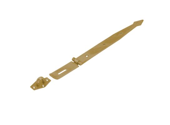 Zawias z zamknięciem bramkowy pasowy ZZB 300 cynk galwanizowany złoty DMX