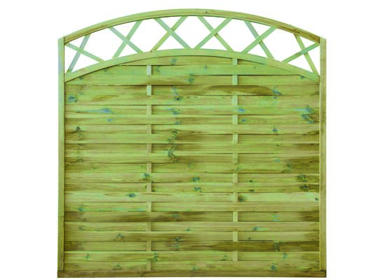 Płot lamelowy łuk kratka 180 x 180 cm STELMET