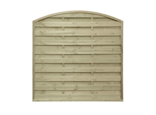 Płot szczelny łuk gładki 180 x 180 cm STELMET