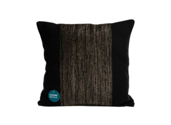 Poszewka dekoracyjna 40 x 40 cm new york czarna ze złotem