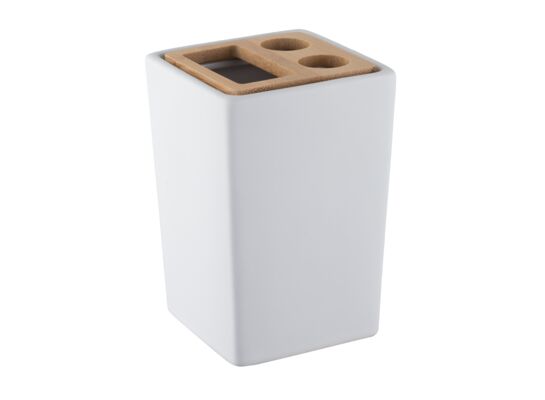 Kubek na szczoteczki PURE biały