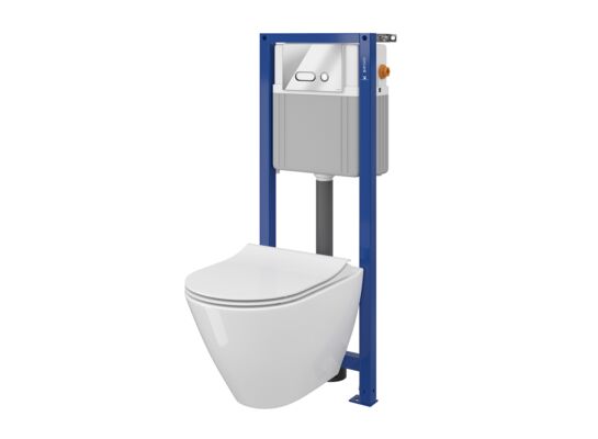 Zestaw podtynkowy WC 744 System 21 mz um City oval co dur wo lw prz Intera chr bł Cersanit