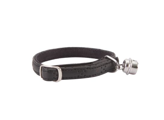 Obroża dla kota ELEGANCE 1 x 29 cm czarna