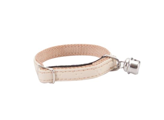 Obroża dla kota ELEGANCE 1 x 29 cm kremowa