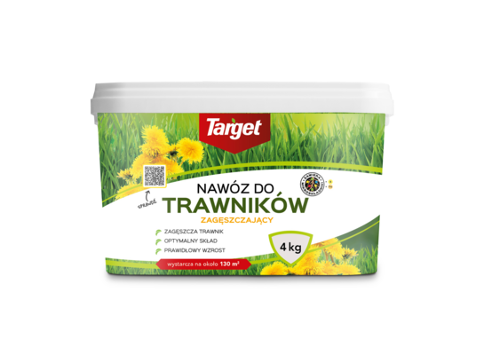 Nawóz granulowany do trawników zagęszczający i wypierający chwasty 4 kg Target