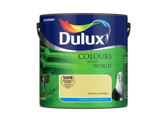 Farba lateksowa Dulux Kolory Świata Zielona Orchidea 2,5 l