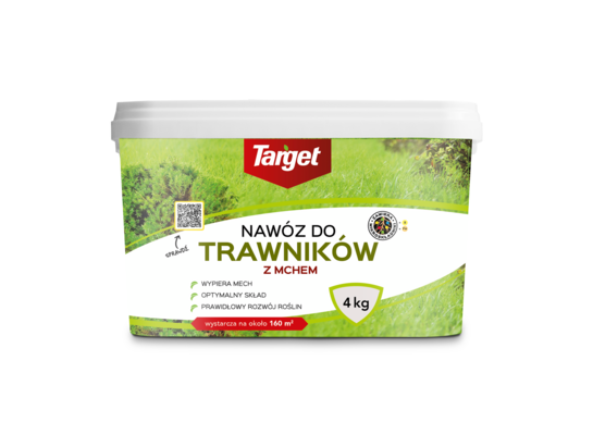 Nawóz granulowany do trawników z mchem 4 kg Target