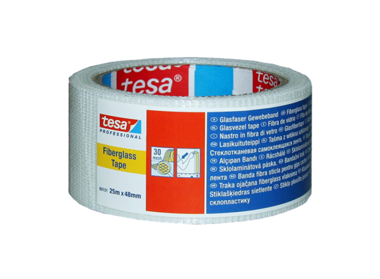 Taśma maskująca Professional do łączenia płyt kartonowo-gipsowych 25m:48mm przezroczysta tesa®