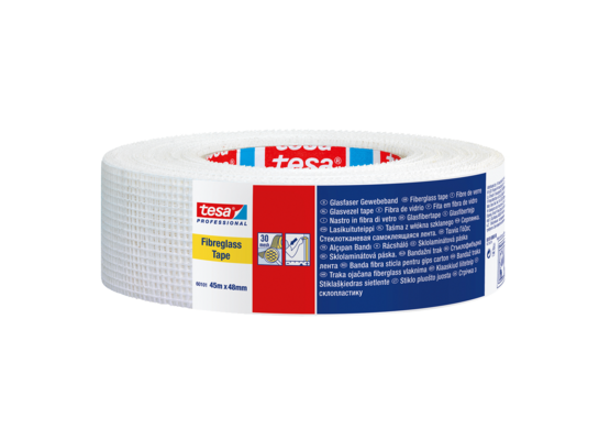 Taśma maskująca Professional do łączenia płyt kartonowo-gipsowych 45 m x 48 mm przezroczysta tesa®