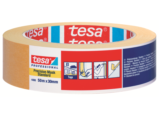 Taśma malarska Profesjonalna Precyzyjna pomarańczowa 50 m x 30 mm tesa