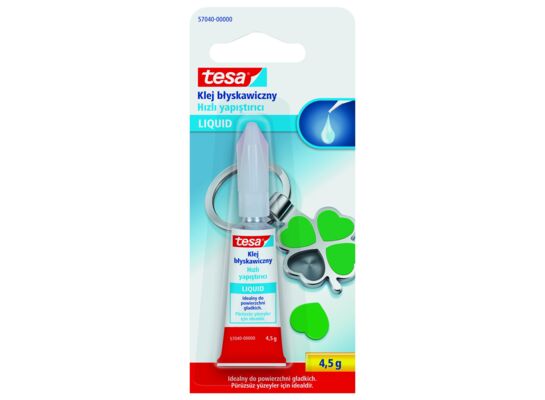 Klej sekundowy 4,5 g w płynie tesa