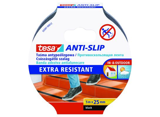 Taśma antypoślizgowa czarna 25 mm x 5 m Tesa