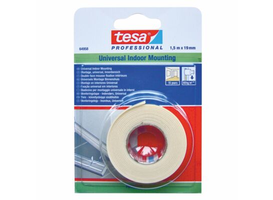 Taśma montażowa piankowa UNIVERSAL 1,5 m x 19 mm tesa