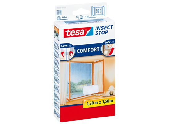Moskitiera okienna COMFORT biała 1,3 x 1,5 m tesa