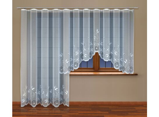 Firana gotowa z taśmą marszczącą 250 x 200 cm