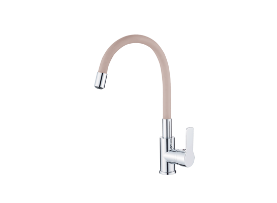 Bateria zlewozmywakowa giętka Rubi beżowa