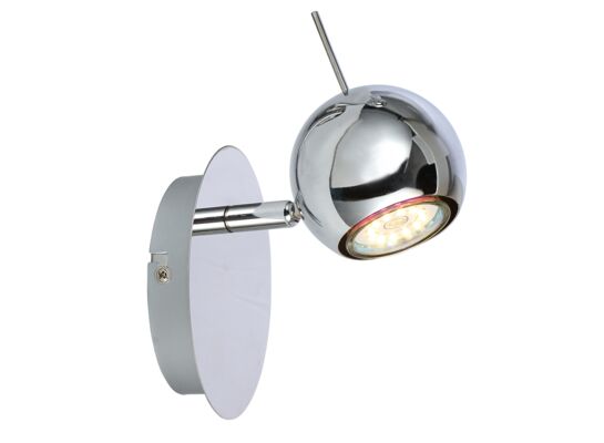 Kinkiet 1 płomienny Santorini chrom