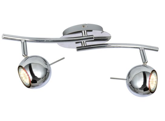 Listwa 2 płomienna Santorini chrom 