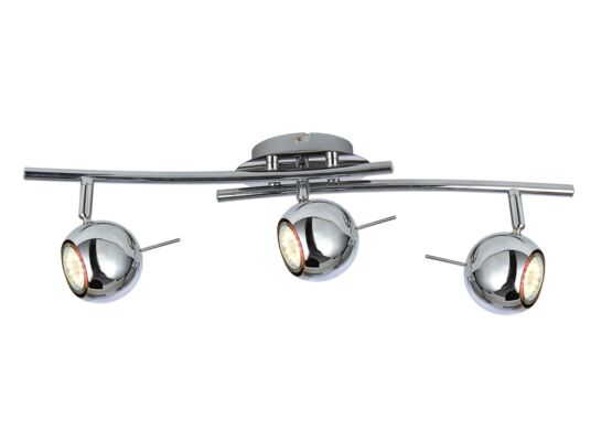 Listwa 3 płomienna Santorini chrom