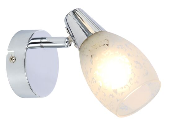 Kinkiet 1 płomienny Crissy chrom