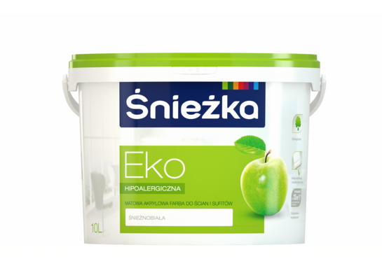 Farba emulsyjna EKO biała 10 l Śnieżka