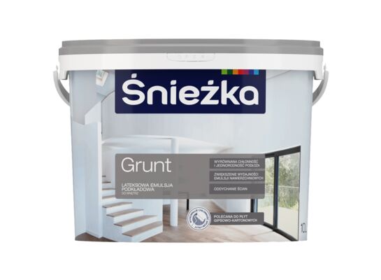 Farba lateksowa podkładowa Grunt 10 l Śnieżka