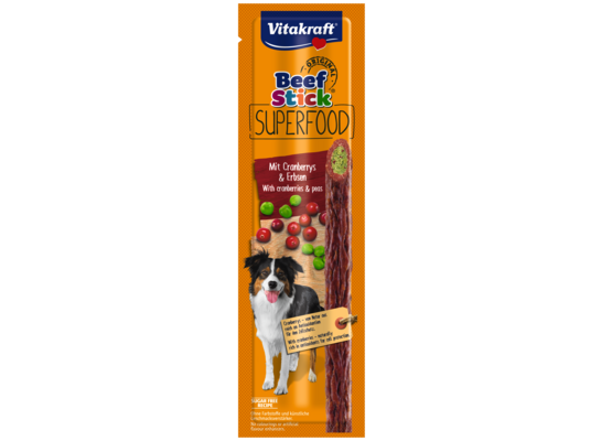 Przysmak dla psa Beef Stick Superfood groszek/żurawina 25 g Vitakraft