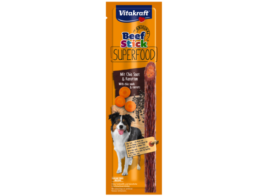 Przysmak dla psa Beef Stick Superfood marchewka/chia 25 g Vitakraft