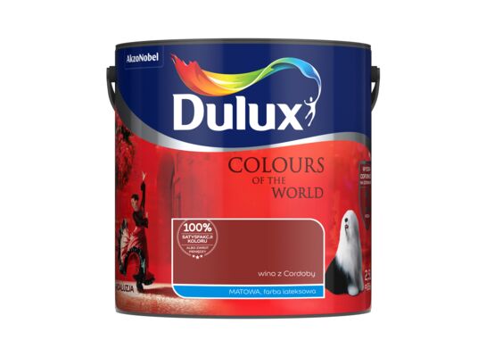 Farba lateksowa Dulux Kolory Świata Wino Z Cordoby 2,5 l